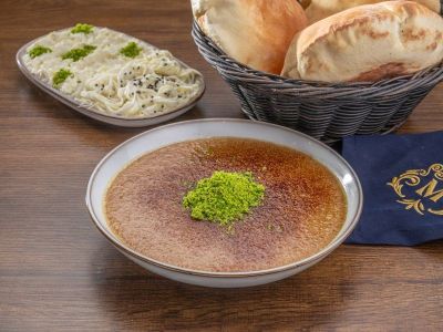مامونية مع جبنة مشللة وقشطة